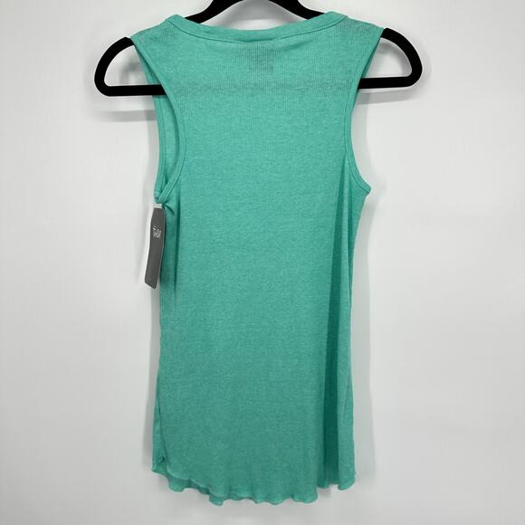 Disney Tinker Bell Tank Top Small Aqua Scoop Neck Ribbed Fairycore Y2K - Picture 3 of 6